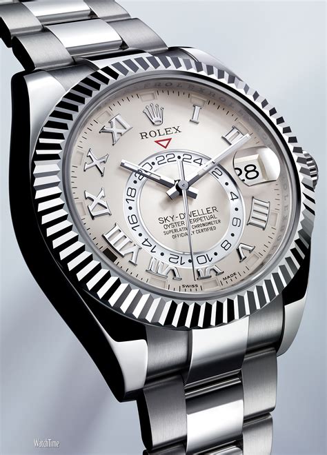 rolex sky dweller grey dial|rolex sky dweller white face.